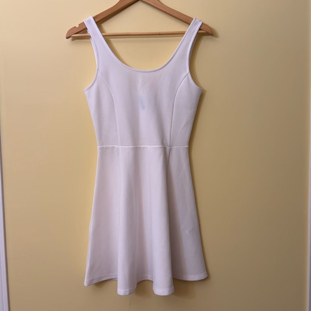 H&M white mini dress, slip on. Size US6, never worn